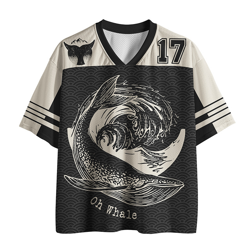 Tokyo-Tiger Oh Whale Mesh Jersey