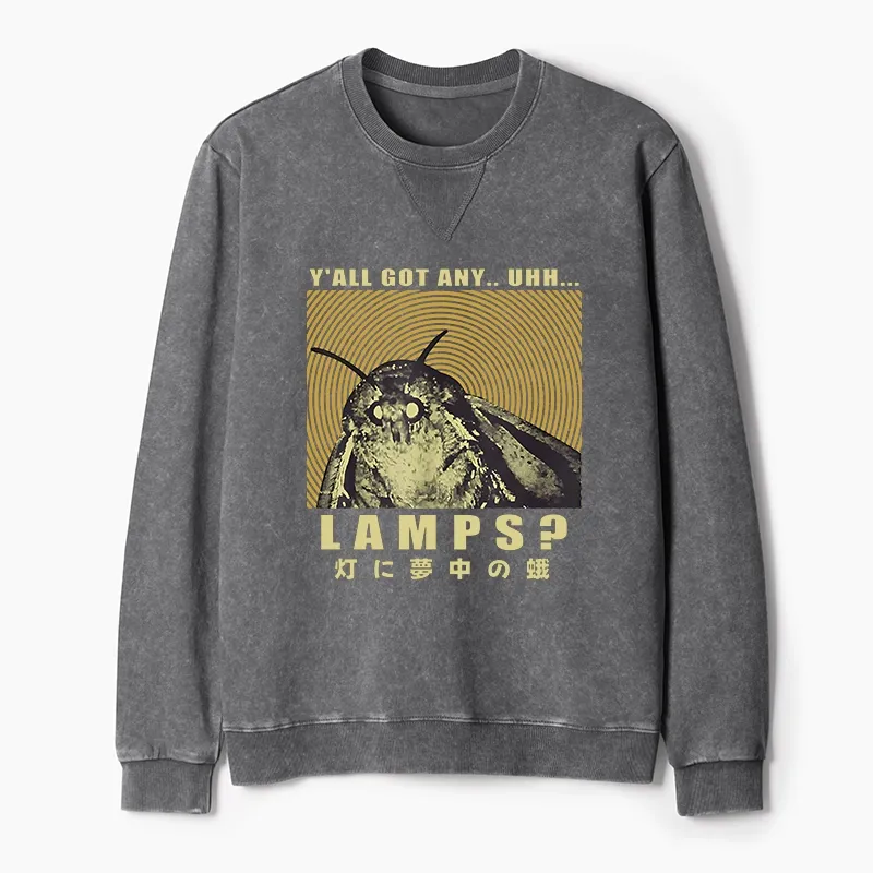 Tokyo-Tiger Moth Obsessed With The Light Washed Terry Sweatshirt