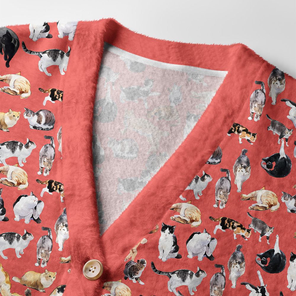 Tokyo-Tiger Cats Collection Ugly Cardigan Sweater