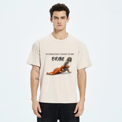 Tokyo-Tiger Punch Needs To Learn To Be Brave Washed T-Shirt