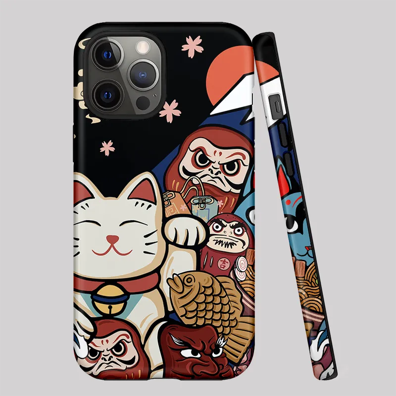 Tokyo-Tiger Traditional Japanese Elements Phone Case
