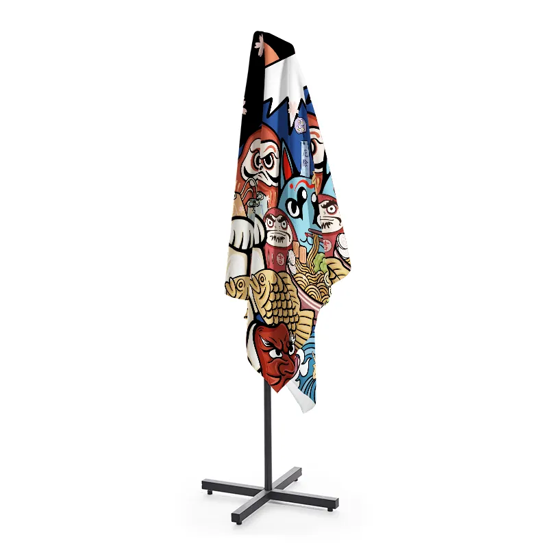 Tokyo-Tiger Traditional Japanese Elements Beach Towel