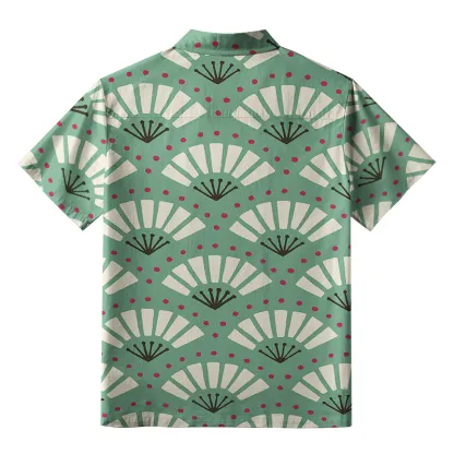 Tokyo-Tiger Japanese Fan Button-up Shirt