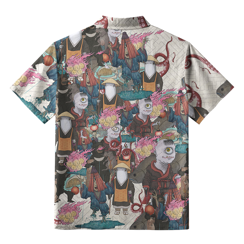 Tokyo-Tiger Wandering Yokai Aloha Hawaiian Shirt