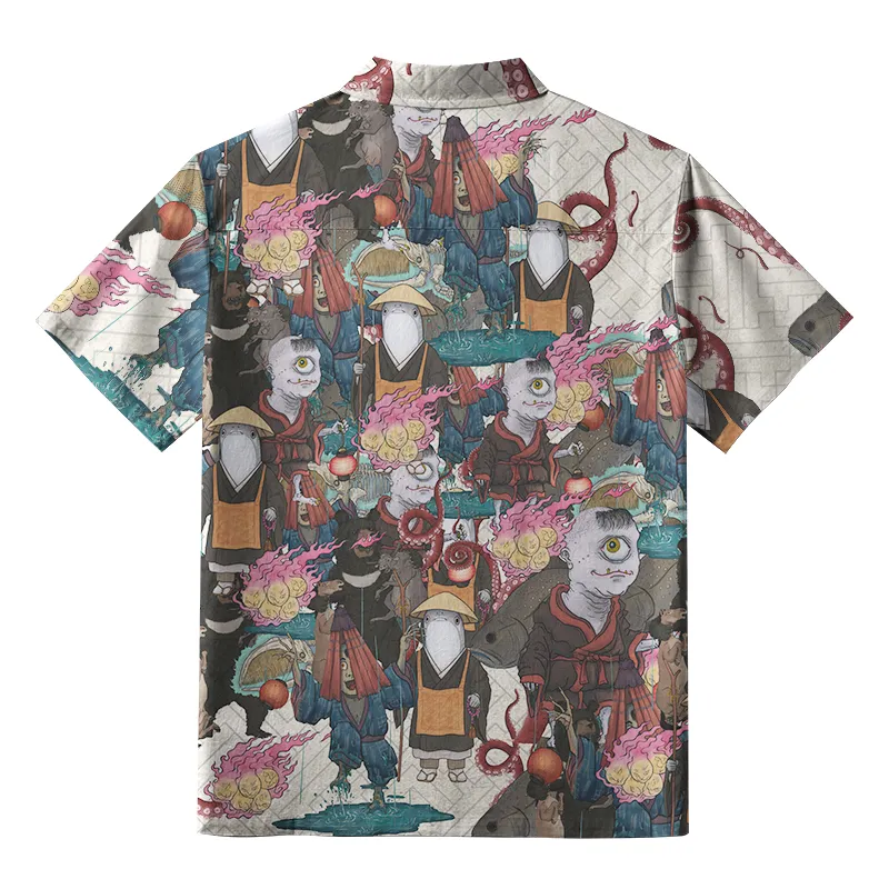 Tokyo-Tiger Wandering Yokai Aloha Hawaiian Shirt