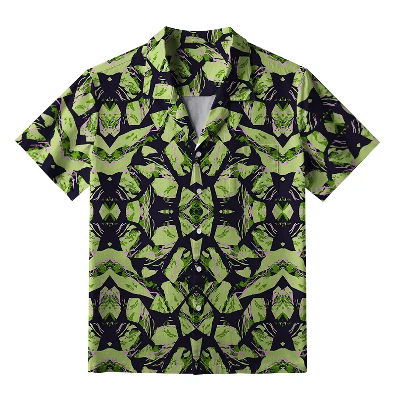 Tokyo-Tiger Geometric Art In The Forest Aloha Hawaiian Shirt