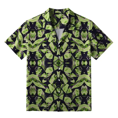 Tokyo-Tiger Geometric Art In The Forest Aloha Hawaiian Shirt