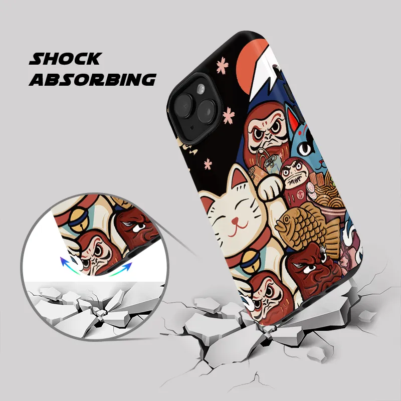 Tokyo-Tiger Traditional Japanese Elements Phone Case