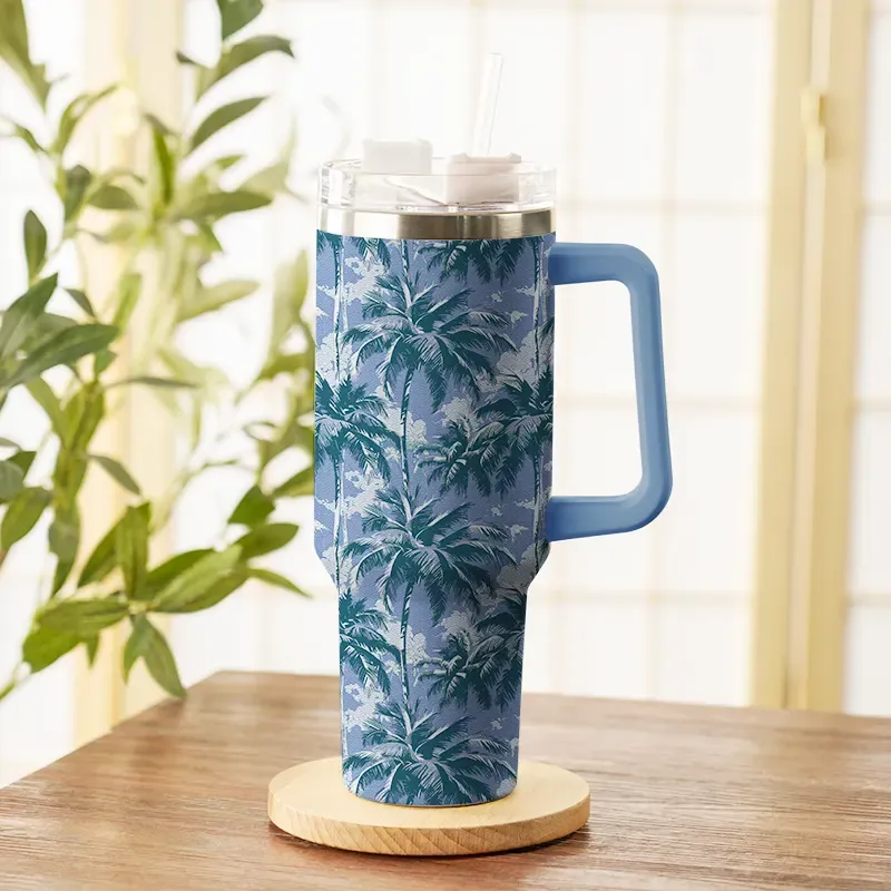 Tokyo-Tiger Coconut Palm 40oz Tumbler