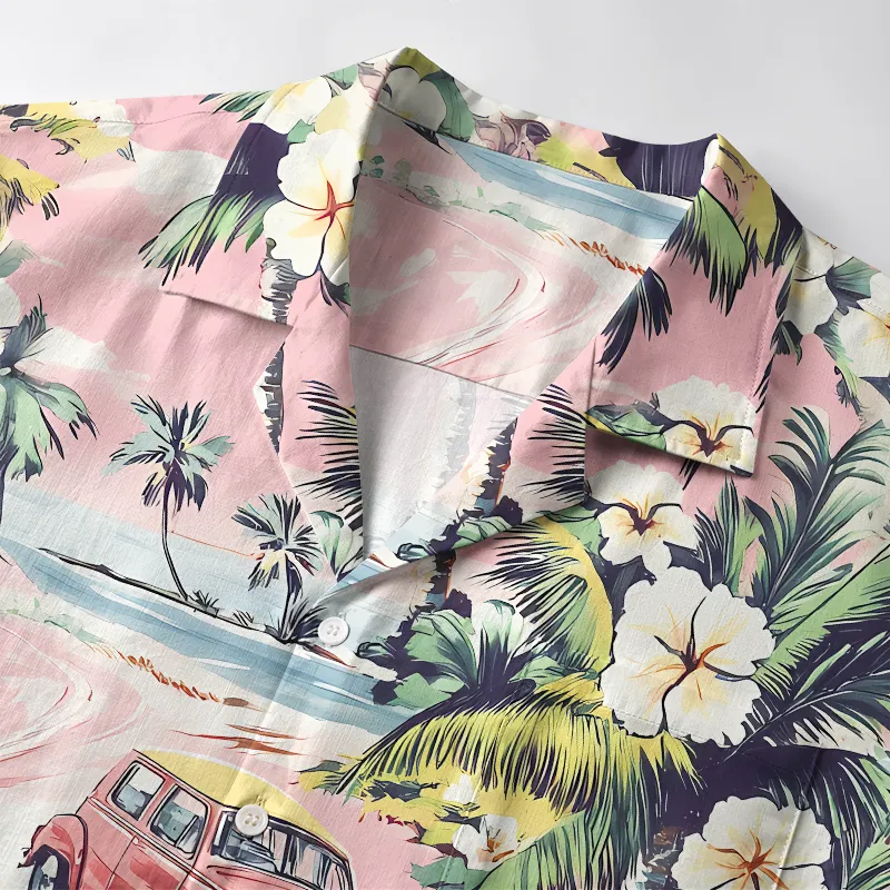 Tokyo-Tiger Beachside Vintage Ride Aloha Hawaiian Shirt