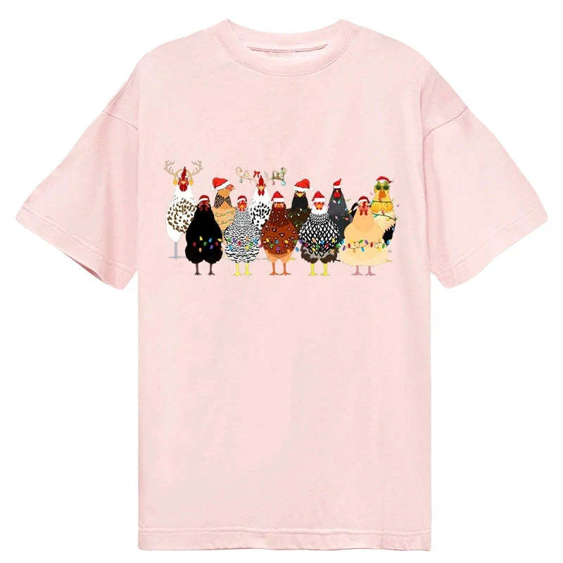 Tokyo-Tiger A Flock Of Christmas Chickens Classic T-Shirt-tokyo-tiger