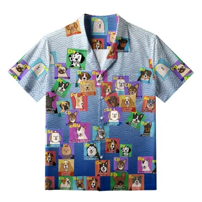 Tokyo-Tiger Funny Dog Elements Japanese Aloha Hawaiian Shirt