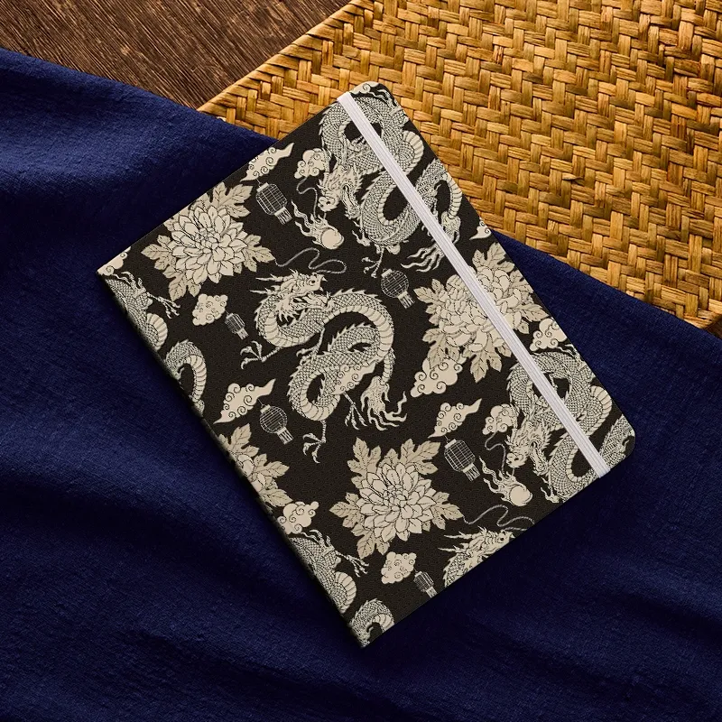 Tokyo-Tiger Two Dragons Playing With A Pearl Notebook