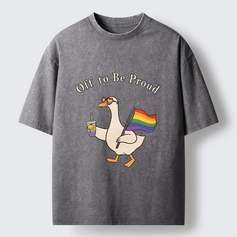 Tokyo-Tiger Off To Be Proud Goose Edition Washed T-Shirt