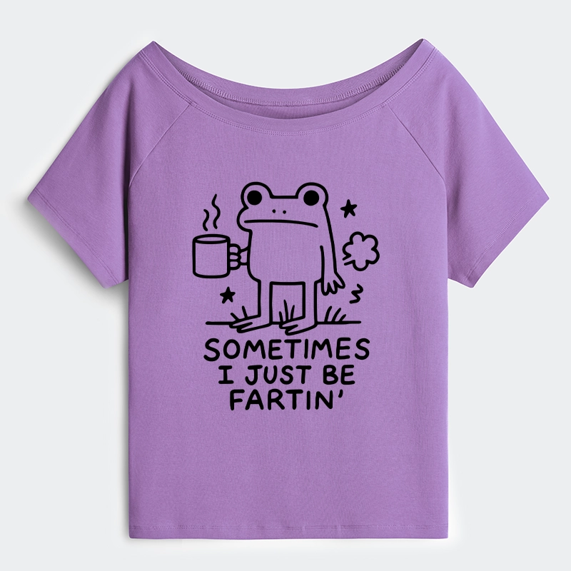 Tokyo-Tiger Sometimes A Frog Just Needs To Fart Off Shoulder T-Shirt