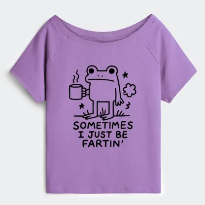 Tokyo-Tiger Sometimes A Frog Just Needs To Fart Off Shoulder T-Shirt
