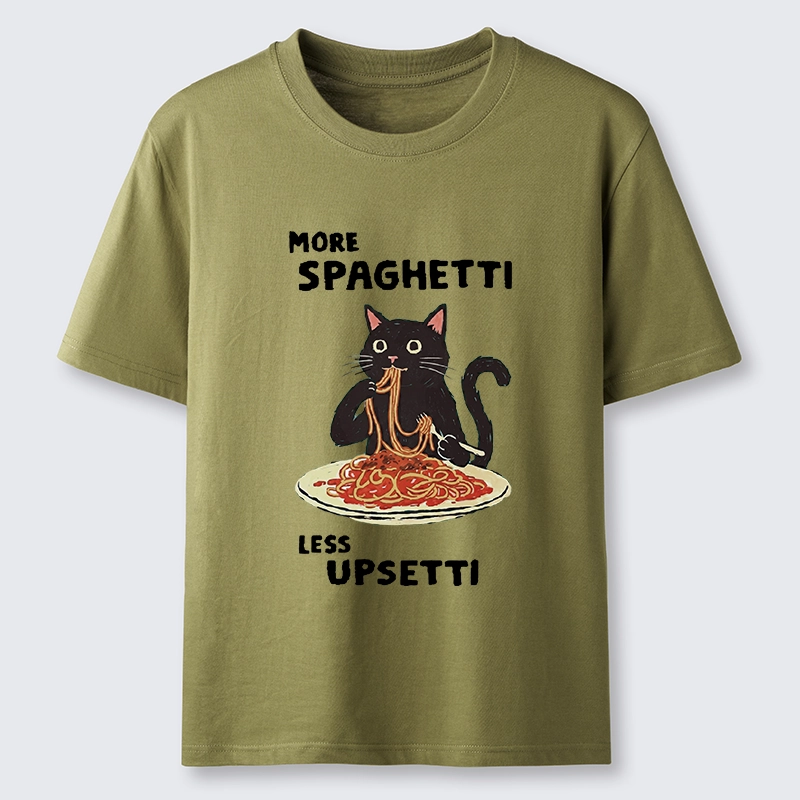 Tokyo-Tiger More Spaghetti Less Upsetti Cat Classic T-Shirt