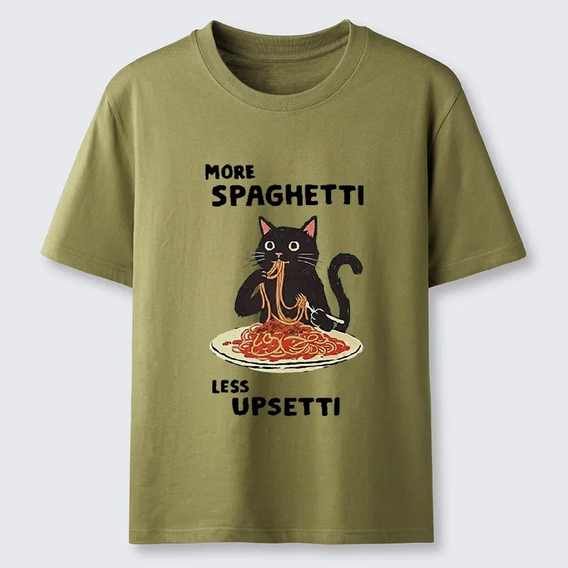 Tokyo-Tiger More Spaghetti Less Upsetti Cat Classic T-Shirt