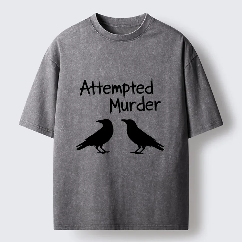 Tokyo-Tiger Two Crows Attempted Murder Joke Washed T-Shirt