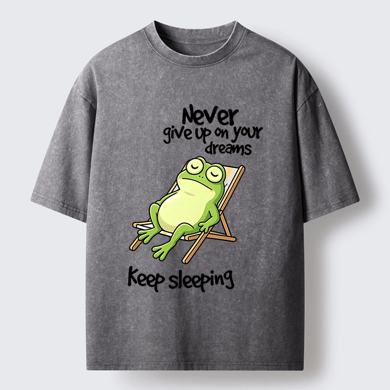 Tokyo-Tiger Never Abandon Your Sleepy Dreams Washed T-Shirt
