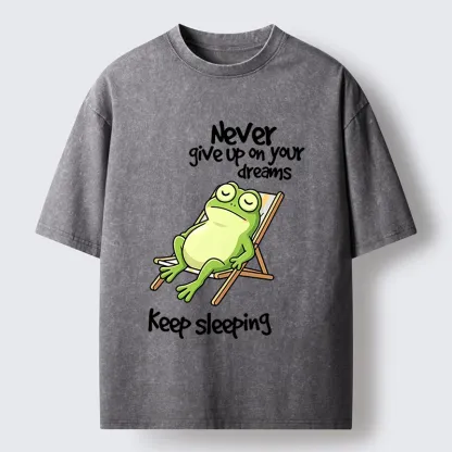 Tokyo-Tiger Never Abandon Your Sleepy Dreams Washed T-Shirt