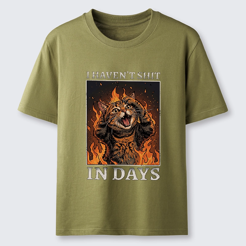 Tokyo-Tiger Funny Cat Constipation Meme Art Classic T-Shirt