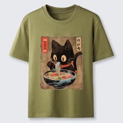 Tokyo-Tiger Ramen Cat Living Its Best Life Classic T-Shirt