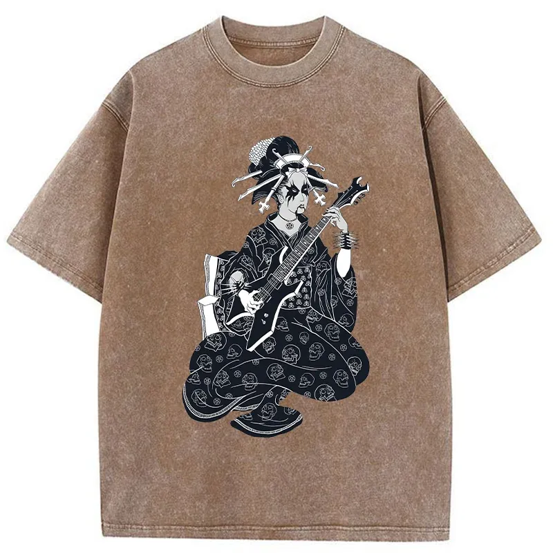 Tokyo-Tiger Heavy Metal Geisha Washed T-Shirt