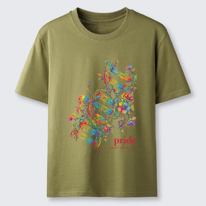 Tokyo-Tiger Floral Rainbow DNA Full Of Pride Spirit Classic T-Shirt