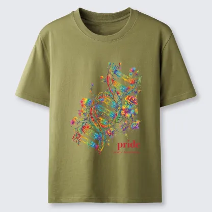 Tokyo-Tiger Floral Rainbow DNA Full Of Pride Spirit Classic T-Shirt