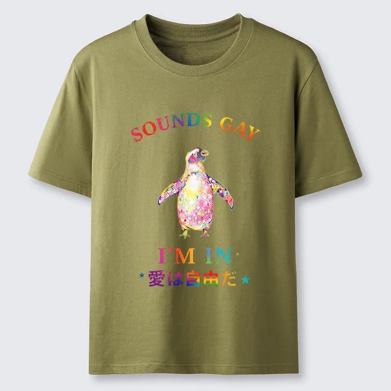 Tokyo-Tiger Colorful Penguin Stands For Free Love Classic T-Shirt