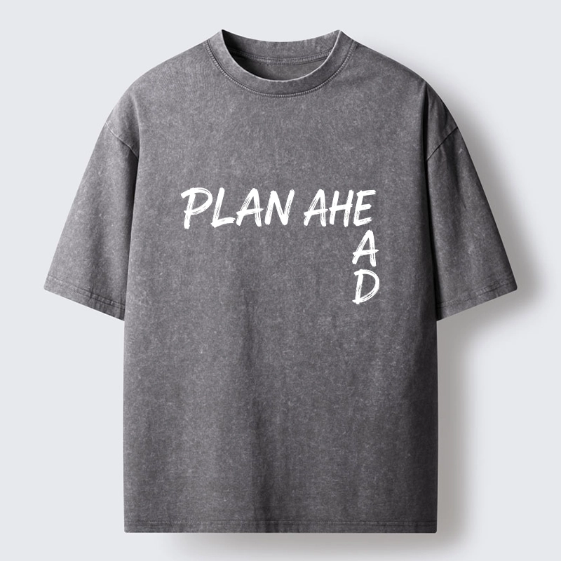 Tokyo-Tiger Plan Ahead Do Not Rush Things Washed T-Shirt