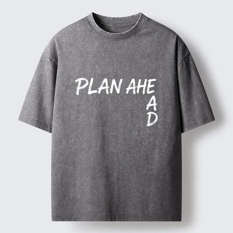 Tokyo-Tiger Plan Ahead Do Not Rush Things Washed T-Shirt