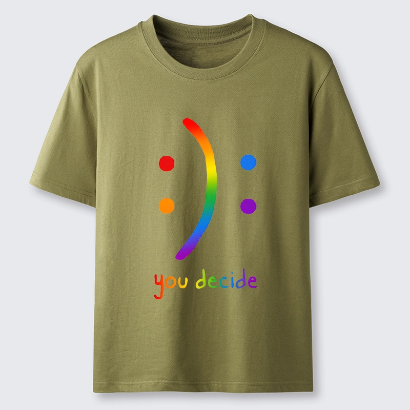 Tokyo-Tiger Colorful Rainbow Smile You Decide Classic T-Shirt