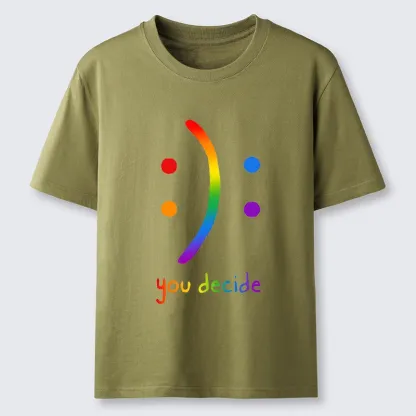 Tokyo-Tiger Colorful Rainbow Smile You Decide Classic T-Shirt