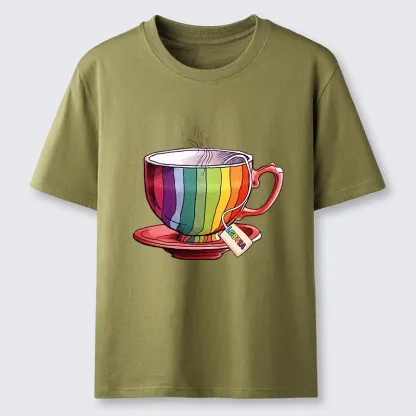 Tokyo-Tiger Rainbow Pride Tea Cup Classic T-Shirt