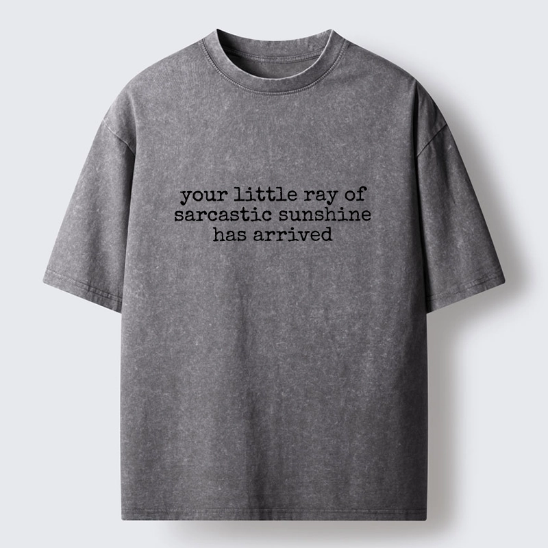 Tokyo-Tiger Funny Meme Sarcastic Sunshine Quote Washed T-Shirt