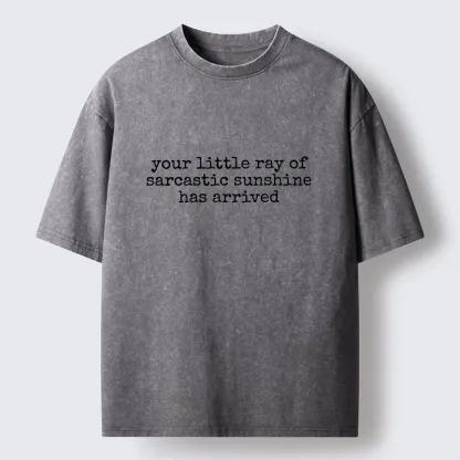 Tokyo-Tiger Funny Meme Sarcastic Sunshine Quote Washed T-Shirt