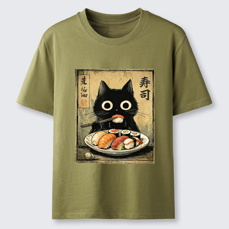 Tokyo-Tiger Vintage Japanese Sushi Cat Classic T-Shirt
