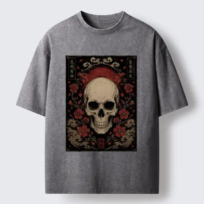Tokyo-Tiger Sakura And The Dead Washed T-Shirt