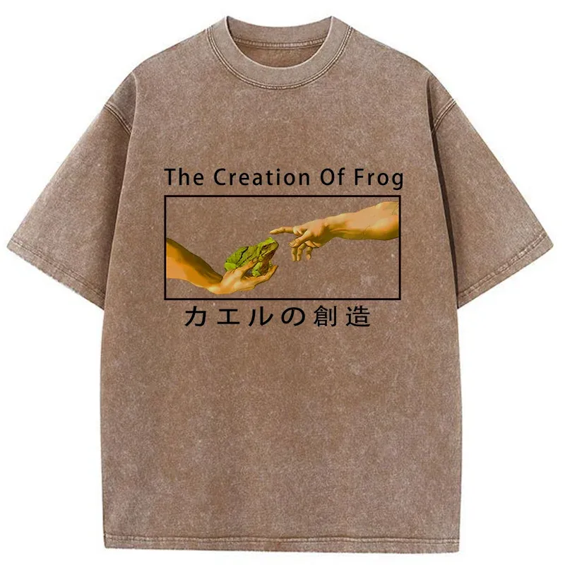 Tokyo-Tiger Creation Of Frog Washed T-Shirt