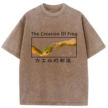 Tokyo-Tiger Creation Of Frog Washed T-Shirt