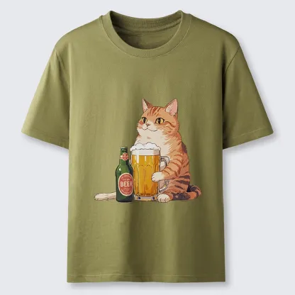 Tokyo-Tiger Funny Beer Cat After Work Classic T-Shirt