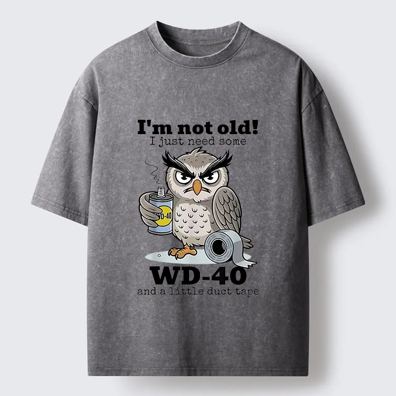 Tokyo-Tiger Funny Meme Owl Not Getting Old Washed T-Shirt