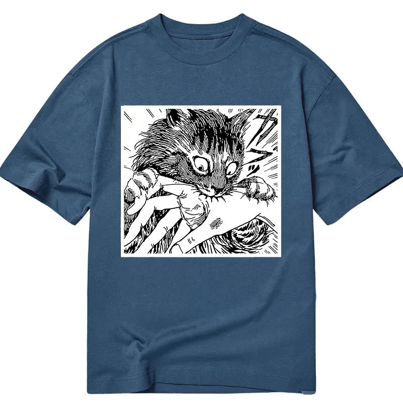 Tokyo-Tiger Creepy Cat Anime Horror Anteater Classic T-Shirt
