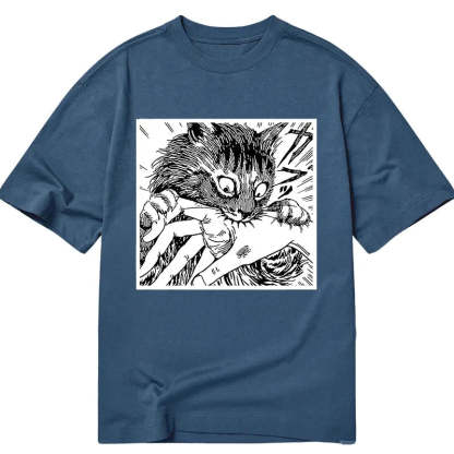 Tokyo-Tiger Creepy Cat Anime Horror Anteater Classic T-Shirt