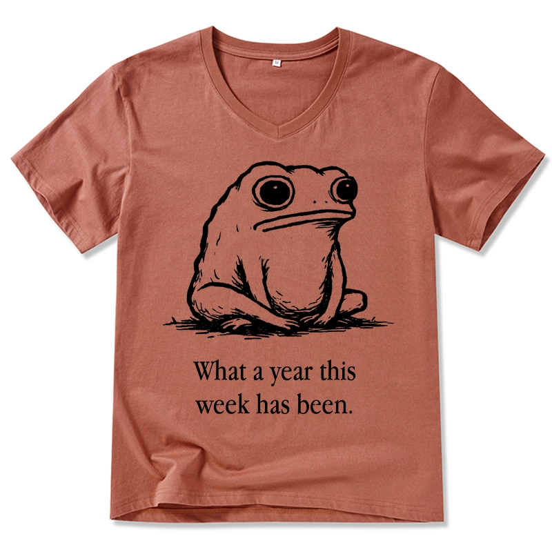Tokyo-Tiger This Week Feels Like A Whole Year V-Neck Classic T-Shirt