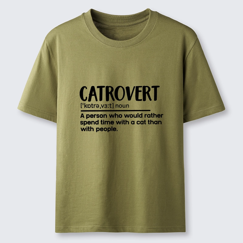 Tokyo-Tiger Catrovert Love Cats Not People Classic T-Shirt
