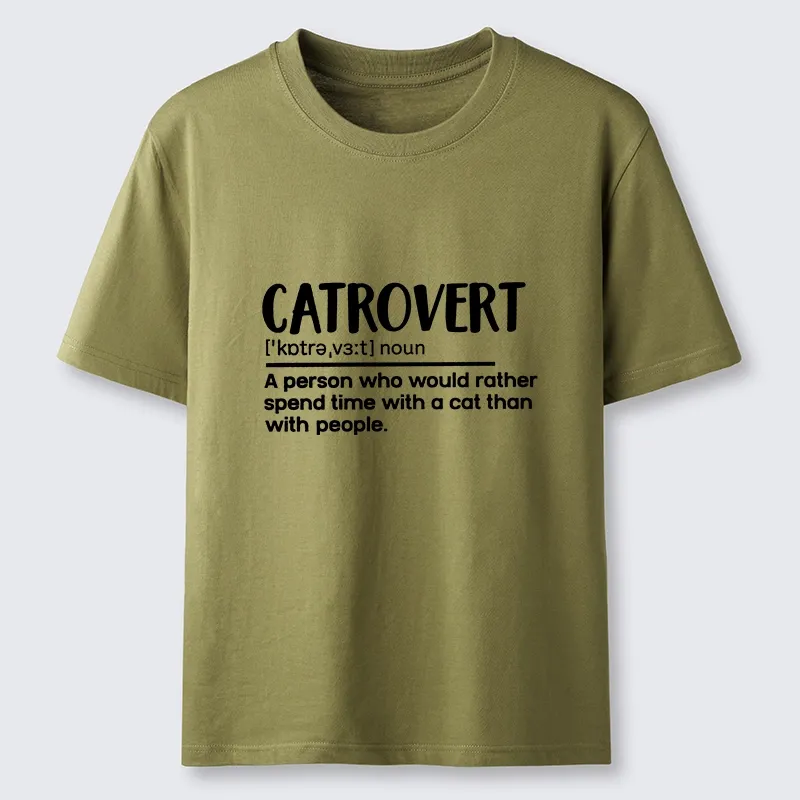 Tokyo-Tiger Catrovert Love Cats Not People Classic T-Shirt