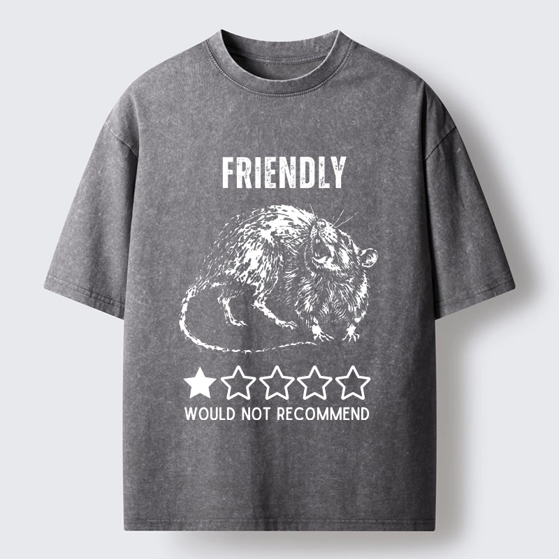 Tokyo-Tiger One Star Rat Bad Review Meme Washed T-Shirt